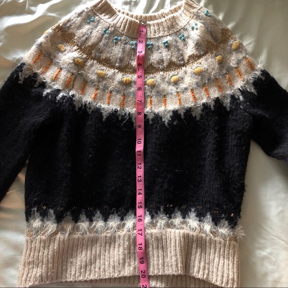 Anthropologie Beaded Fairisle Pullover - Picture 8 of 8